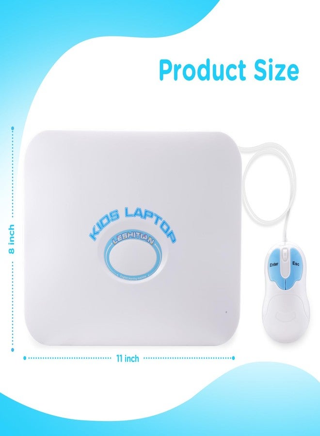 LESHITIAN Kids Laptop, 80 Learning Modes to Learn Alphabet, Words, Mathematics, Play Games and Music, Educational Learning Computer for Kids Ages 5+ - Image 2